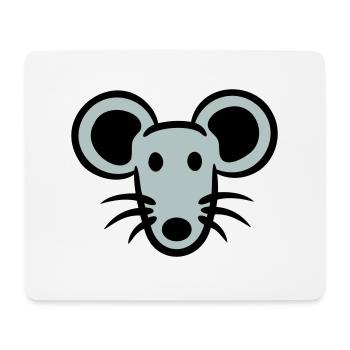 Maus Mäuschen Süße Kleine Ratte Nager Freundlich - Mousepad (Querformat) - Weiß - Vorne