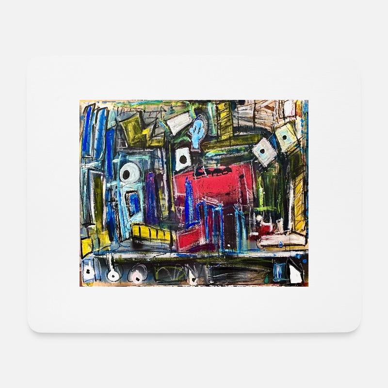 Dekonstruierter Urbanismus - Mousepad (Querformat) - Weiß