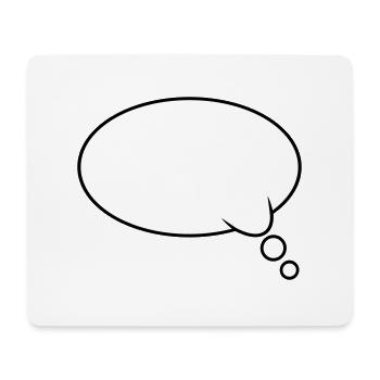 Thought Bubble Design - Mouse Pad (horizontal) - white - Front