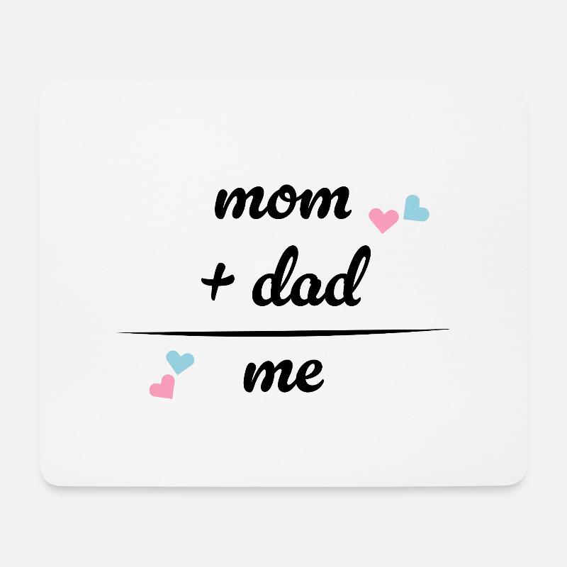 Mum And Dad = Me - Babybody - Geschenk- Geburt - Mousepad (Querformat) - Weiß