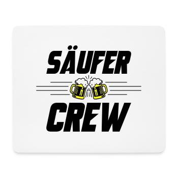 Säufer Crew Bier - Mousepad (Querformat) - Weiß - Vorne