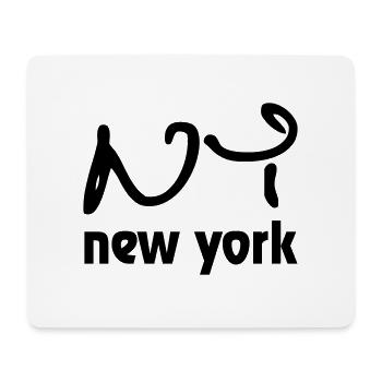 New York - Tapis de souris (format paysage) - blanc - Devant