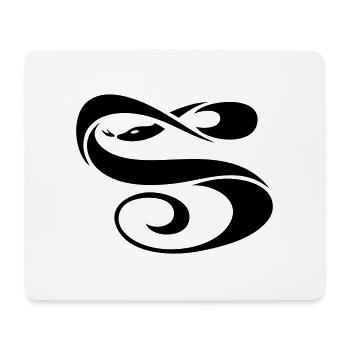 Tribal snake - Mousepad (Querformat) - Weiß - Vorne