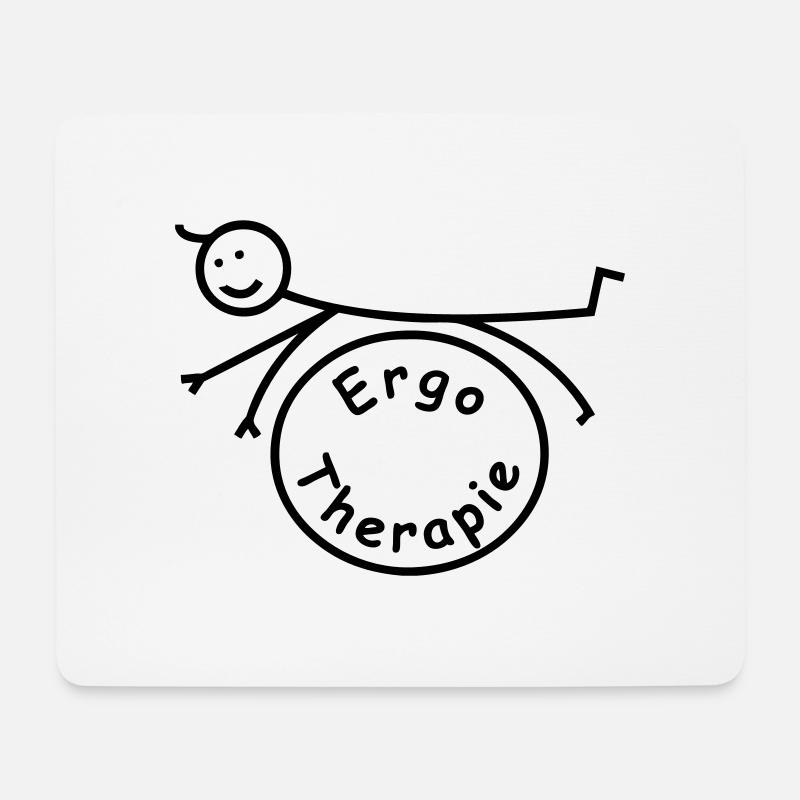 Ergotherapie klassisch - Mousepad (Querformat) - Weiß