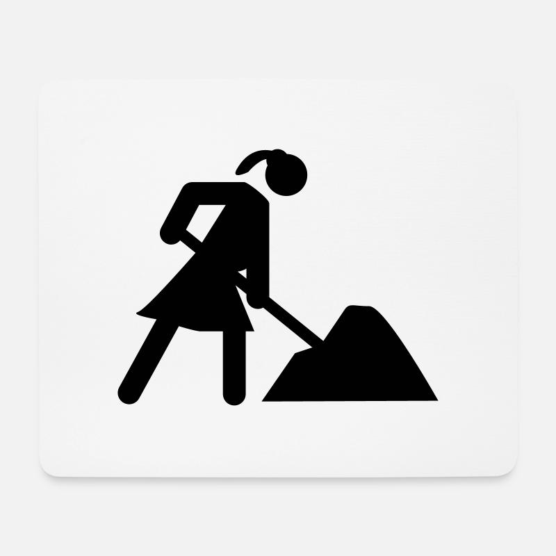woman - Mouse Pad (horizontal) - white