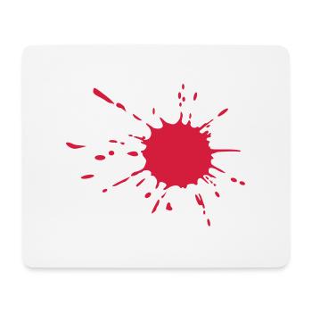 Blut - Mousepad (Querformat) - Weiß - Vorne