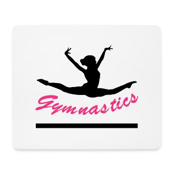 turnerin, turnen, gymnastics - Mousepad (Querformat) - Weiß - Vorne