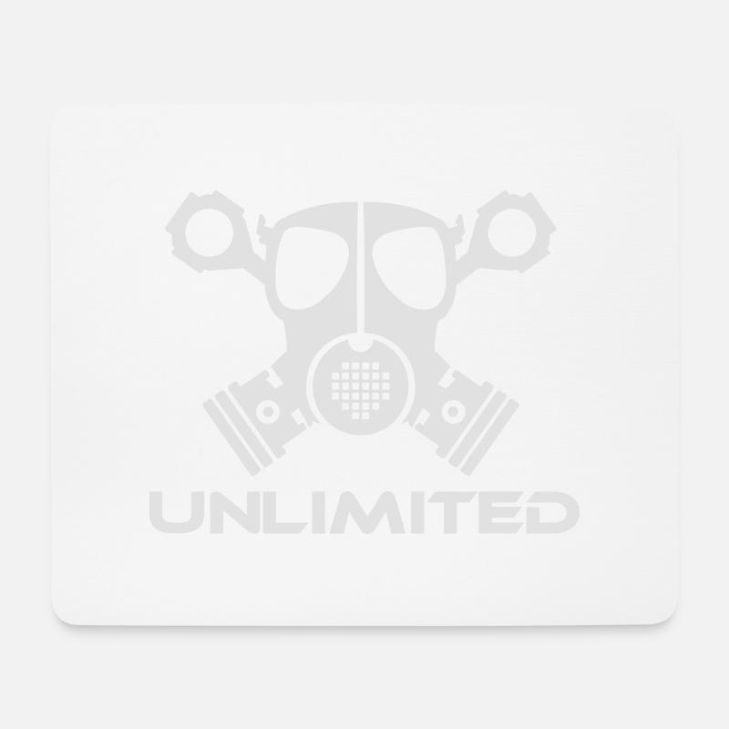 EPS Logo mit Schriftzug - Mousepad (Querformat) - Weiß