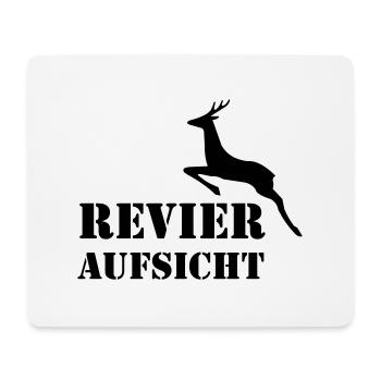 Revier Aufsicht - Mousepad (Querformat) - Weiß - Vorne