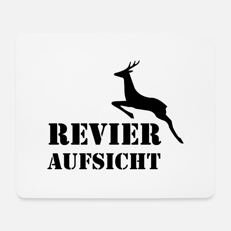 Revier Aufsicht - Mousepad (Querformat) - Weiß
