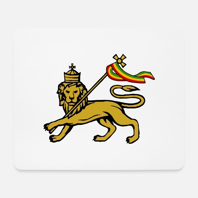 Lion of Judah - Mousepad (Querformat) - Weiß