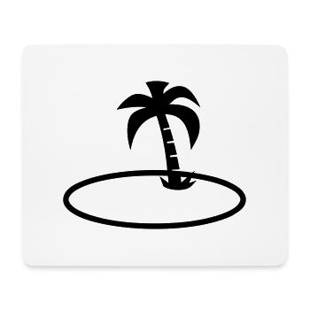 Urlaub - Mousepad (Querformat) - Weiß - Vorne