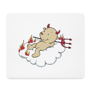 Engel_Teufel03 - Tapis de souris (format paysage) - blanc - Devant
