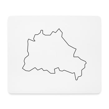 Berlin - Tapis de souris (format paysage) - blanc - Devant