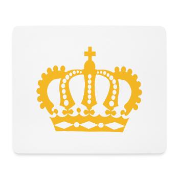 Krone Sieger König - Mousepad (Querformat) - Weiß - Vorne