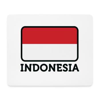Nationalflagge von Indonesien - Mousepad (Querformat) - Weiß - Vorne