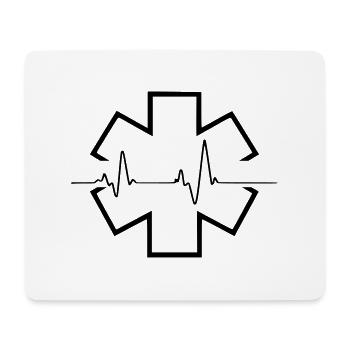 ambulancier entreprise 4 - Tapis de souris (format paysage) - blanc - Devant