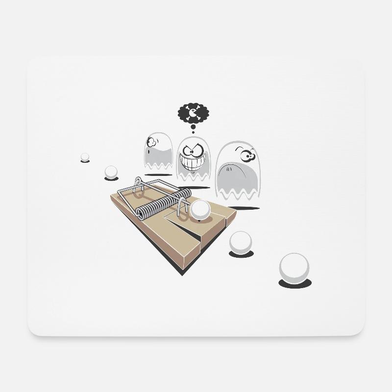 Fangen Pac! - Mousepad (Querformat) - Weiß