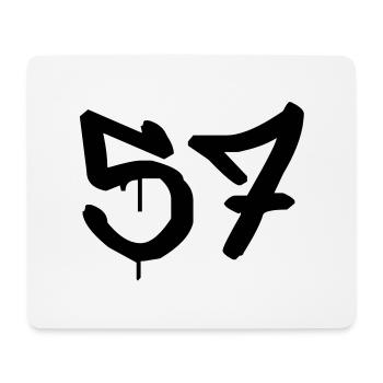 Tag : 57 - Tapis de souris (format paysage) - blanc - Devant