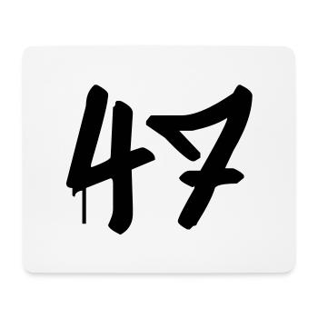 Day: 47 - Mouse Pad (horizontal) - white - Front