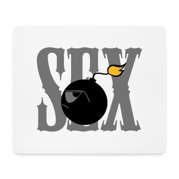 sex bomb - Mouse Pad (horizontal) - white - Front