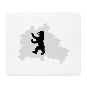 2 col - Berliner Bär Hauptstadt Bundestag - Mouse Pad (horizontal) - white - Front