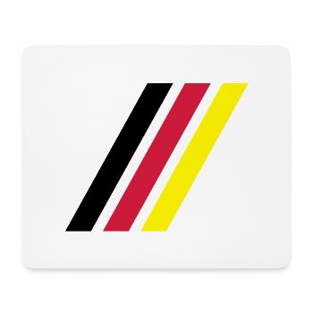 german stripe flag - Mouse Pad (horizontal) - white - Front