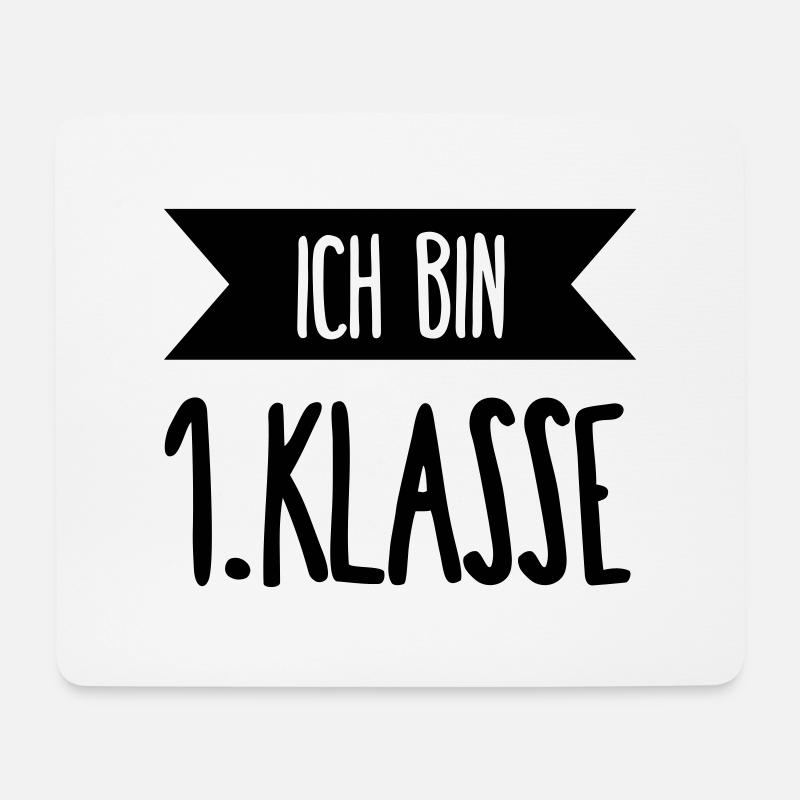 Je suis 1 classe - Tapis de souris (format paysage) - blanc