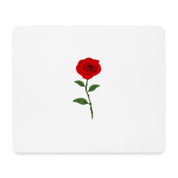 redrose - Mousepad (Querformat) - Weiß - Vorne