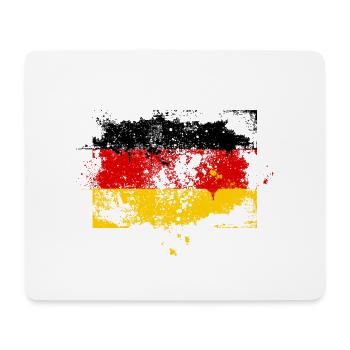 Deutschland Flagge Fahne Grunge Graffiti Stil - Mousepad (Querformat) - Weiß - Vorne