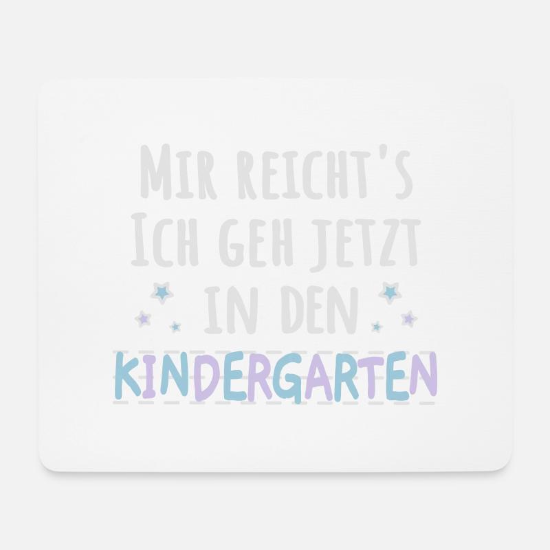 Kindergartenkind - mir reichts Kindergarten - Mousepad (Querformat) - Weiß