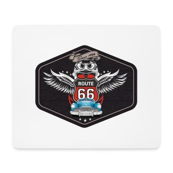 ROUTE 66 - Mousepad (Querformat) - Weiß - Vorne