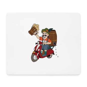 beer barrel - Mouse Pad (horizontal) - white - Front