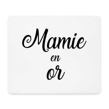 mamie en or - Tapis de souris (format paysage) - blanc - Devant
