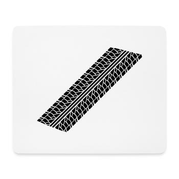 reifenspur__f1 - Tapis de souris (format paysage) - blanc - Devant