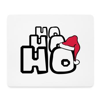 Santa ho ho ho christmas nikolaus weihnac - Mouse Pad (horizontal) - white - Front