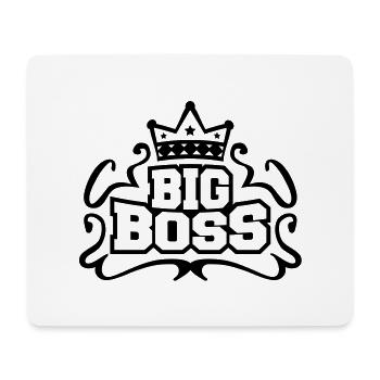 big_boss_design_p1 - Mousepad (Querformat) - Weiß - Vorne