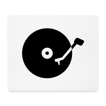 Turntable vinyl - Mouse Pad (horizontal) - white - Front