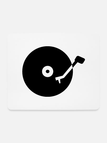 Turntable vinyl - Mouse Pad (horizontal) - white