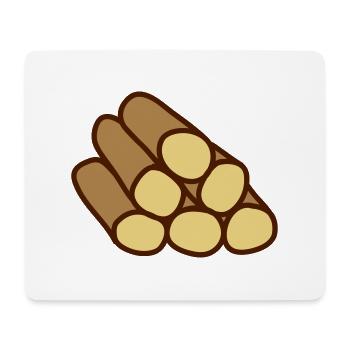 Wood - Mouse Pad (horizontal) - white - Front