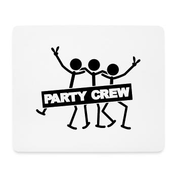 Party Crew Team - Mouse Pad (horizontal) - white - Front