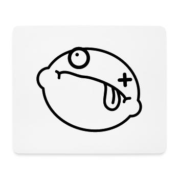 Dead Lemon Smiley - Mousepad (Querformat) - Weiß - Vorne