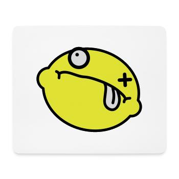 Dead Lemon Smiley - Mousepad (Querformat) - Weiß - Vorne