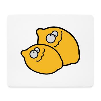Funny Lemons - Tapis de souris (format paysage) - blanc - Devant