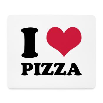I love pizza - Mouse Pad (horizontal) - white - Front