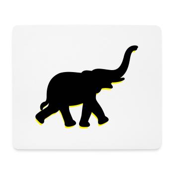 A big elephant with trunk - Mouse Pad (horizontal) - white - Front