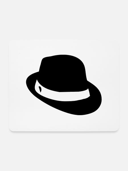Gentleman - Hut / hat - Mousepad (Querformat) - Weiß