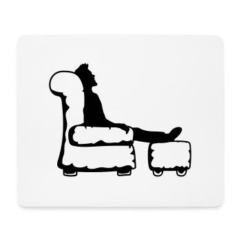 repos sommeil salon meubles tv montre guc - Tapis de souris (format paysage) - blanc - Devant