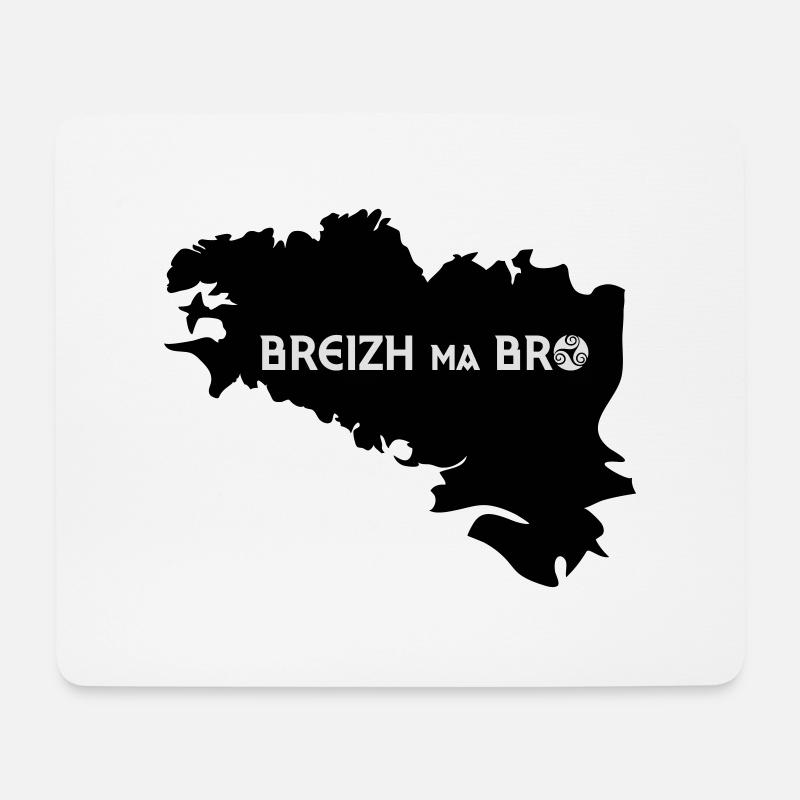 BREIZH MA BRO - Mouse Pad (horizontal) - white