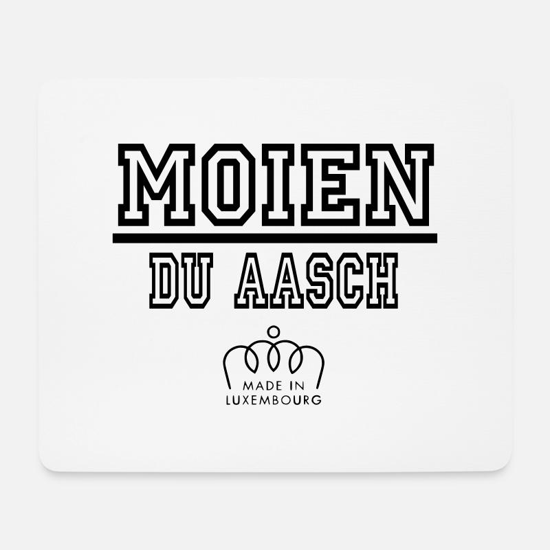moien - Mousepad (Querformat) - Weiß